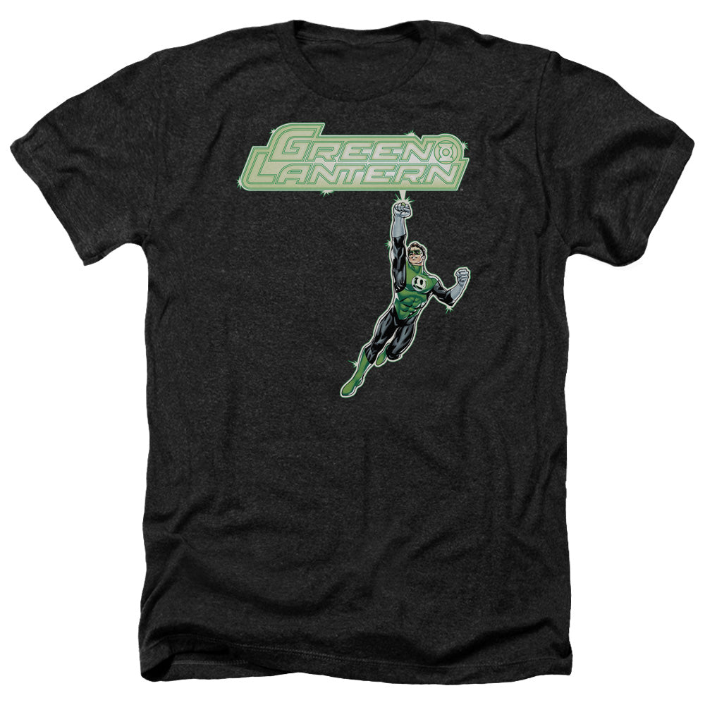 Green Lantern - Energy Construct Logo - Adult Heather-black