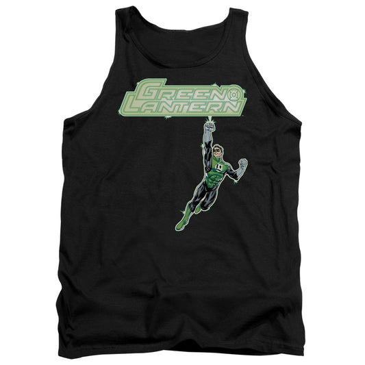 Green Lantern - Energy Construct Logo - Adult Tank - Black