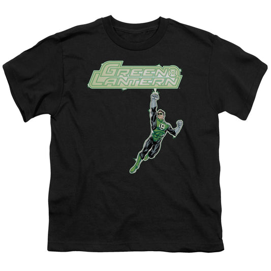 GREEN LANTERN ENERGY CONSTRUCT LOGO - S/S YOUTH 18/1 - BLACK T-Shirt