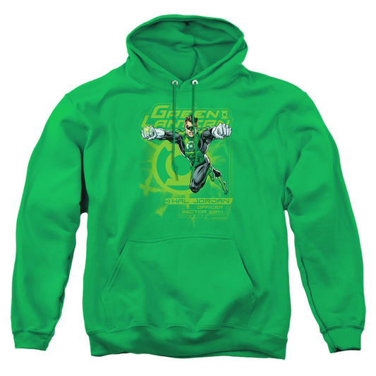 Green Lantern - Sector 2814 - Adult Pull-over Hoodie - Kelly Green