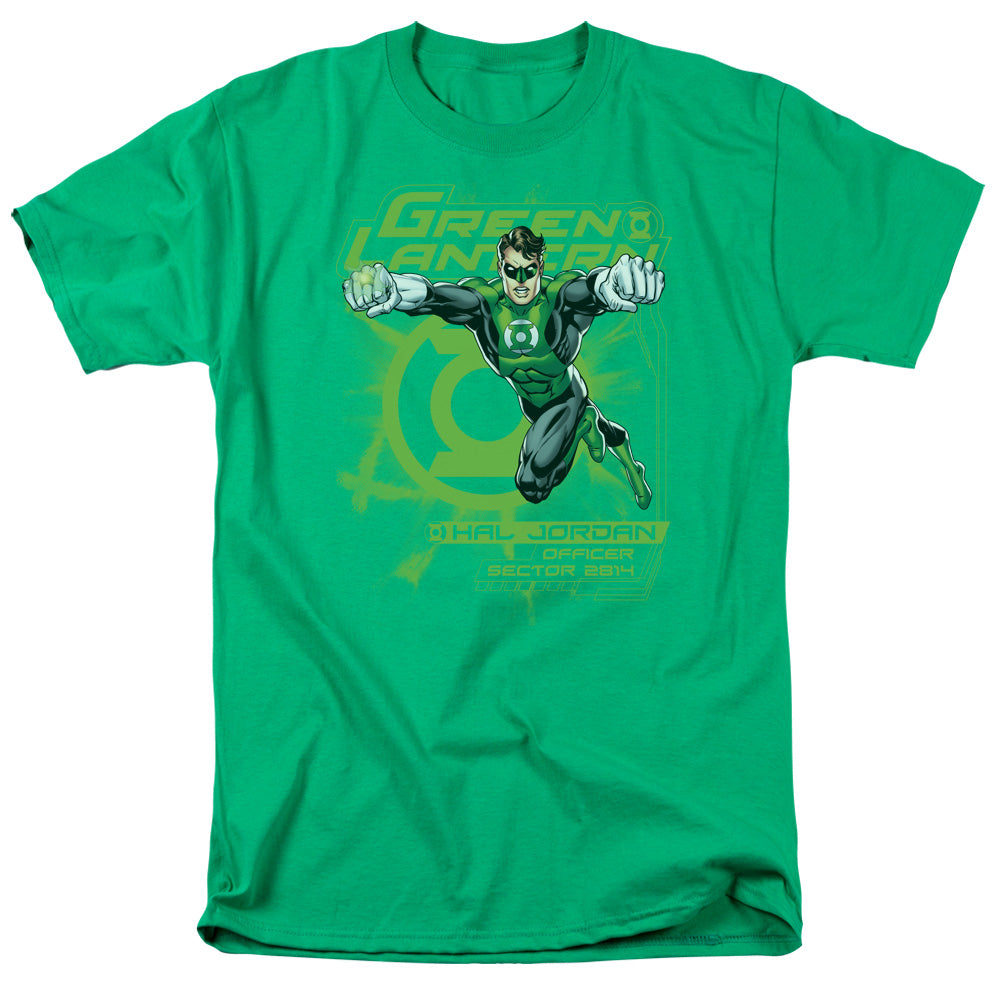GREEN LANTERN SECTOR 2814 - S/S ADULT 18/1 - KELLY GREEN T-Shirt