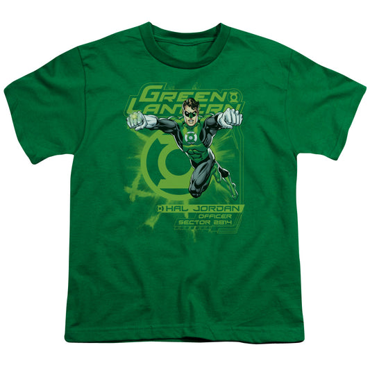 Green Lantern - Sector 2814 - Short Sleeve Youth 18/1 - Kelly Green T-shirt