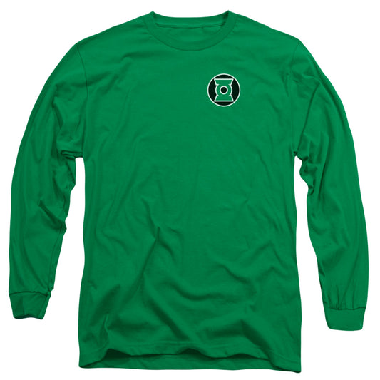 Green Lantern - Kyle Rayner Logo - Long Sleeve Adult 18/1 - Kelly Green T-shirt