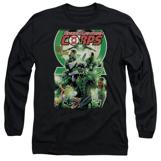 Green Lantern - Gl Corps #25 Cover - Long Sleeve Adult 18/1 - Black T-shirt
