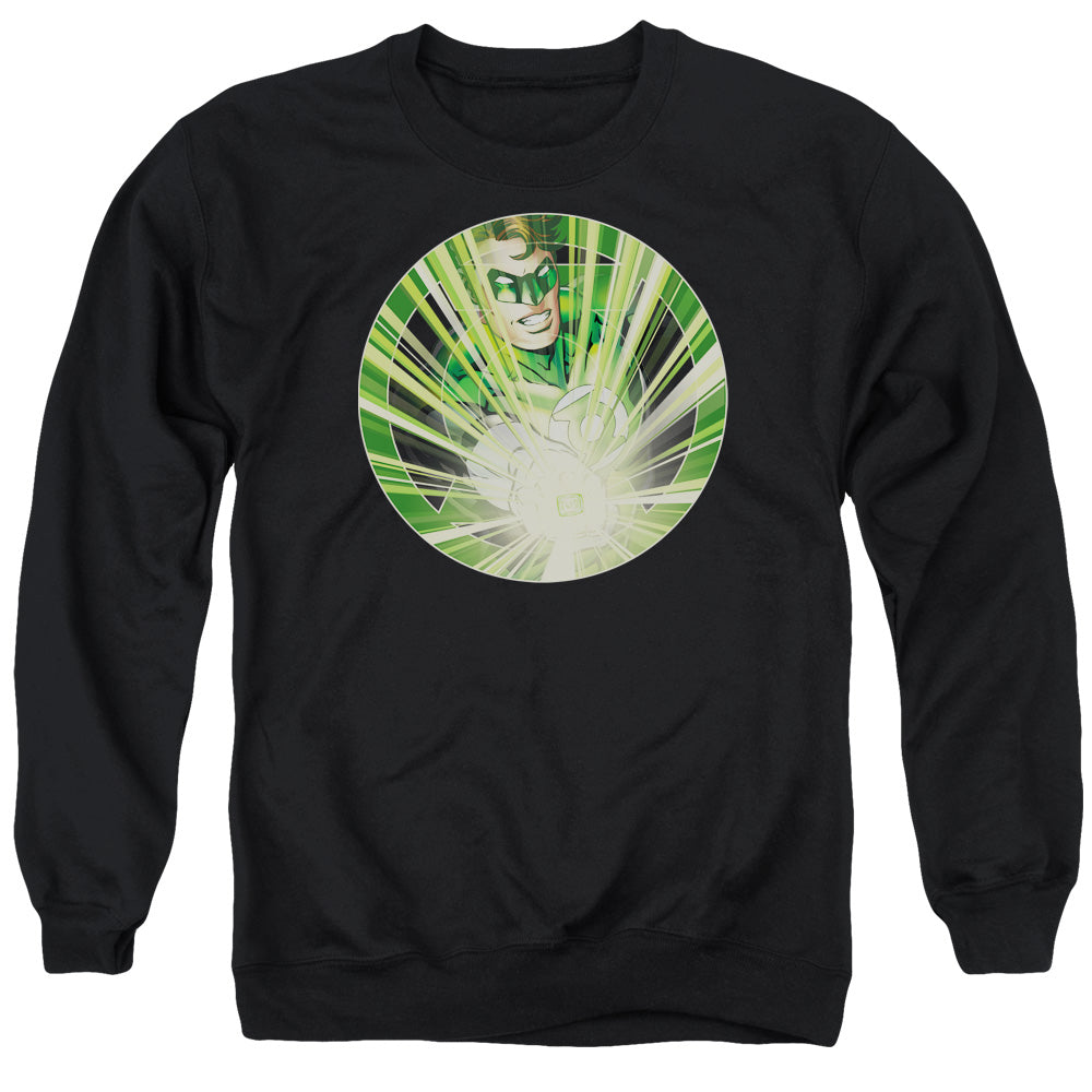 Green Lantern - Light Em Up - Adult Crewneck Sweatshirt - Black
