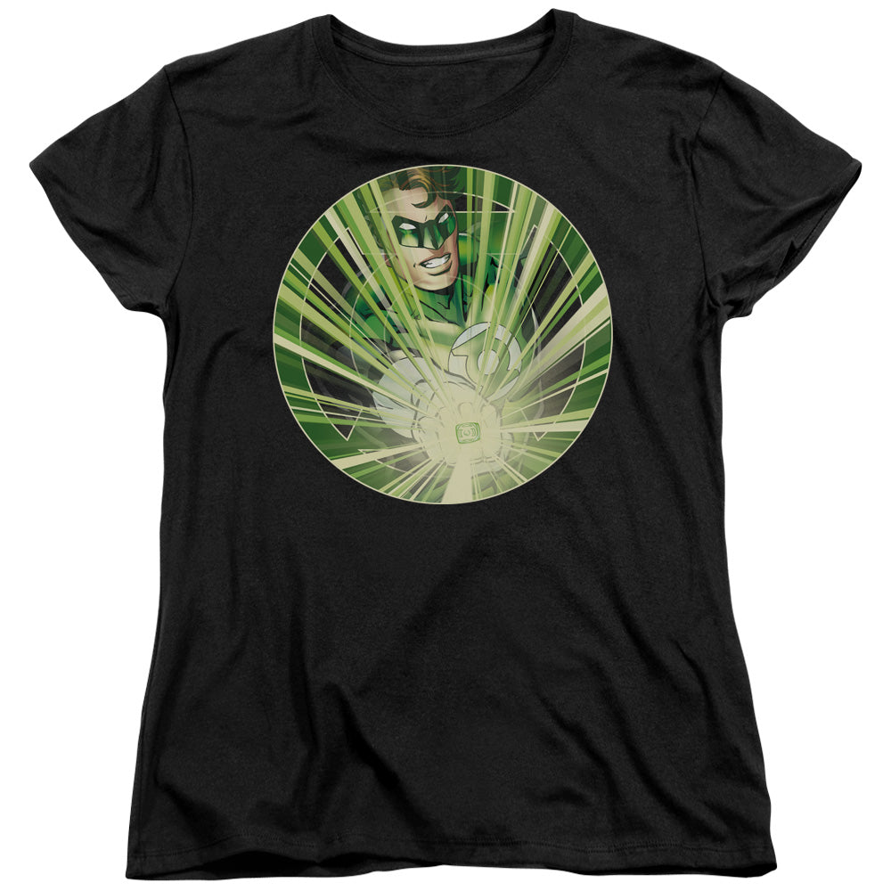 Green Lantern - Light Em Up - Short Sleeve Womens Tee - Black T-shirt