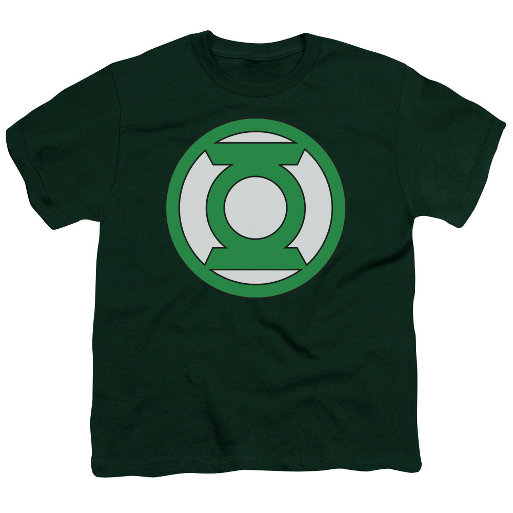 Green Lantern - Lantern Logo - Short Sleeve Youth 18/1 - Hunter Green T-shirt