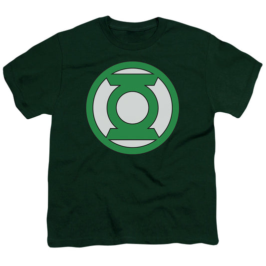 Green Lantern - Lantern Logo - Short Sleeve Youth 18/1 - Hunter Green T-shirt