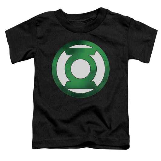 Green Lantern - Green Chrome Logo - Short Sleeve Toddler Tee - Black T-shirt