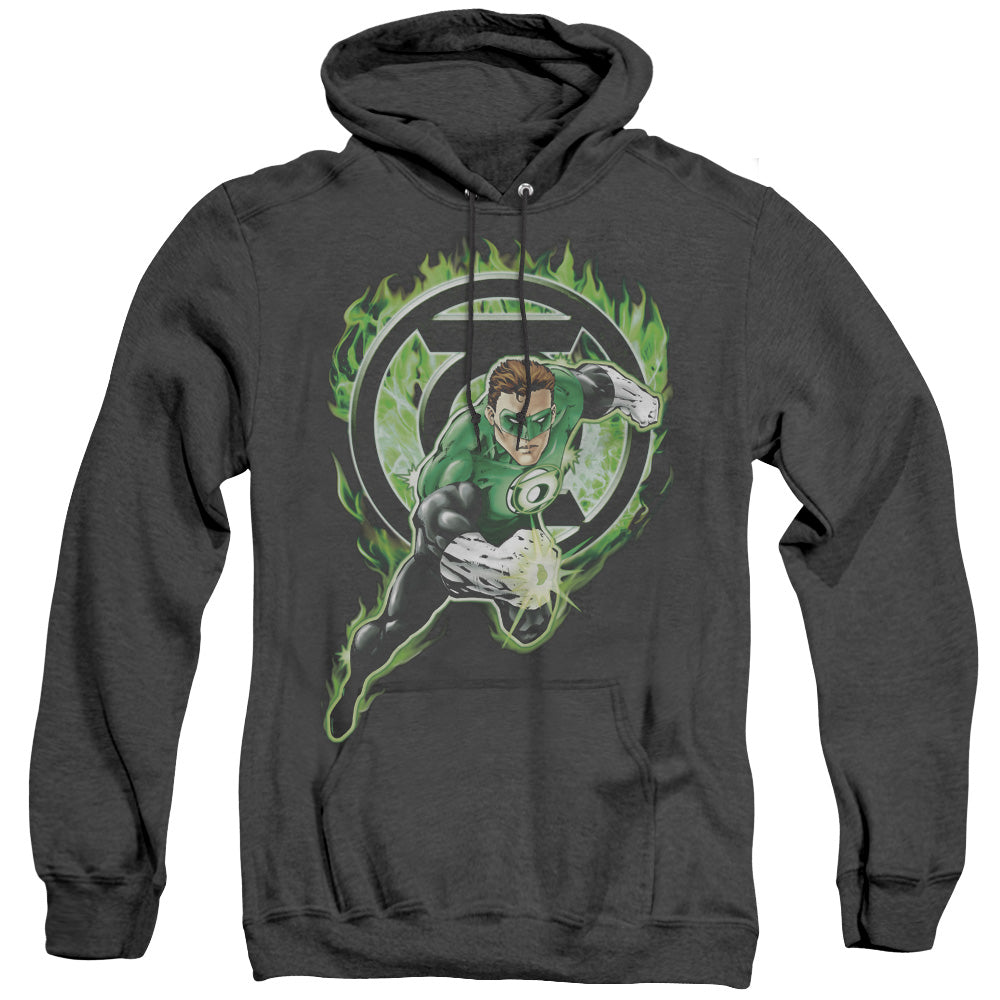 Green Lantern - Space Cop - Adult Heather Hoodie - Black