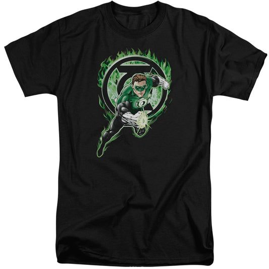 Green Lantern - Space Cop - Short Sleeve Adult Tall - Black T-shirt