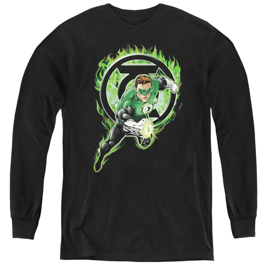 Green Lantern - Space Cop - Youth Long Sleeve Tee - Black