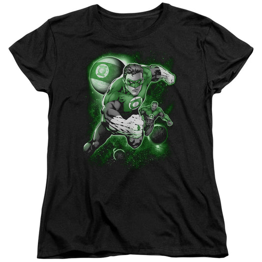 GREEN LANTERN LANTERN PLANET - S/S WOMENS TEE - BLACK T-Shirt