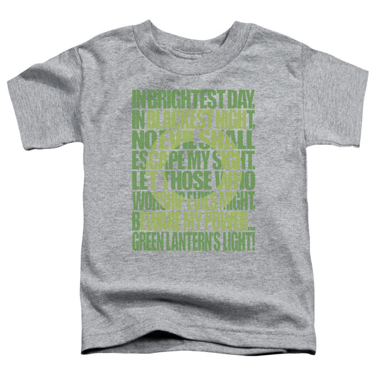 GREEN LANTERN GREEN LANTERN OATH - S/S TODDLER TEE - ATHLETIC HEATHER - T-Shirt