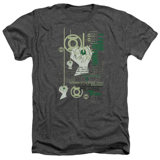 Green Lantern - Core Strength - Adult Heather - Charcoal