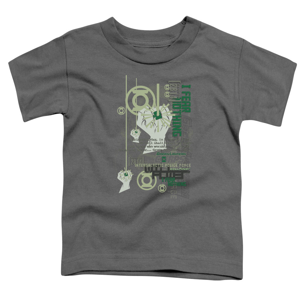 Green Lantern - Core Strength - Short Sleeve Toddler Tee - Charcoal T-shirt