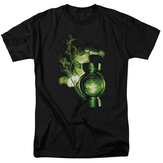 Green Lantern - Lantern Light - Short Sleeve Adult 18/1 - Black T-shirt