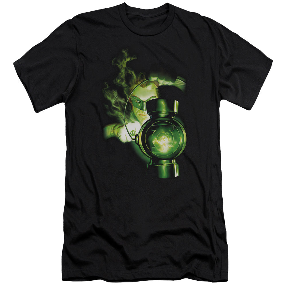 Green Lantern - Lantern Light-premuim Canvas Adult Slim Fit 30/1 - Black