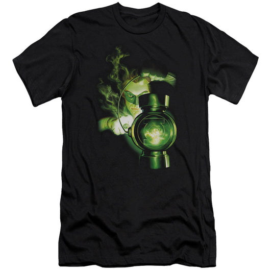 Green Lantern - Lantern Light - Short Sleeve Adult 30/1 - Black T-shirt