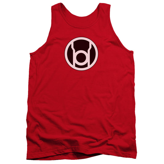 Green Lantern - Red Lantern Logo - Adult Tank - Red