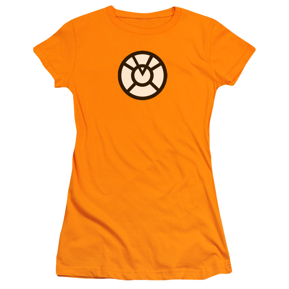 Green Lantern - Agent Orange - Short Sleeve Junior Sheer - Orange T-shirt