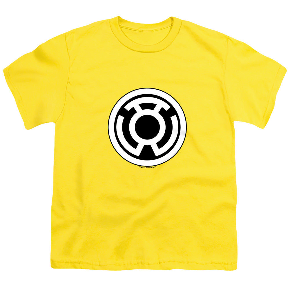 Green Lantern - Sinestro Corps Logo - Short Sleeve Youth 18/1 - Yellow T-shirt