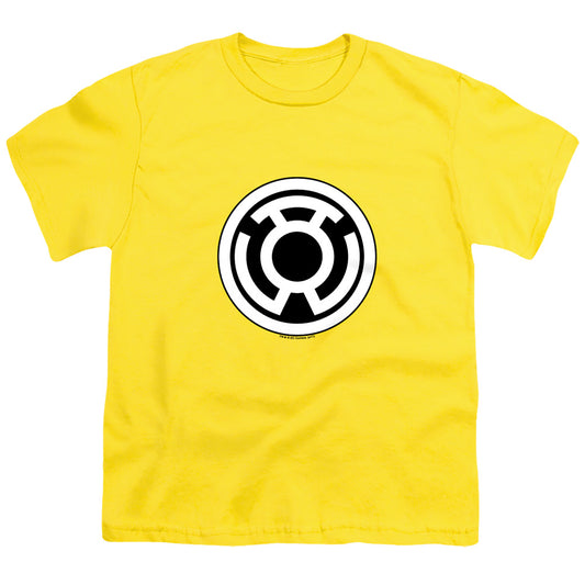 Green Lantern - Sinestro Corps Logo - Short Sleeve Youth 18/1 - Yellow T-shirt
