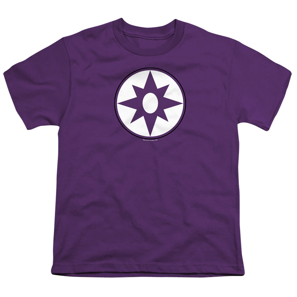 Green Lantern - Star Sapphire Logo - Short Sleeve Youth 18/1 - Purple T-shirt