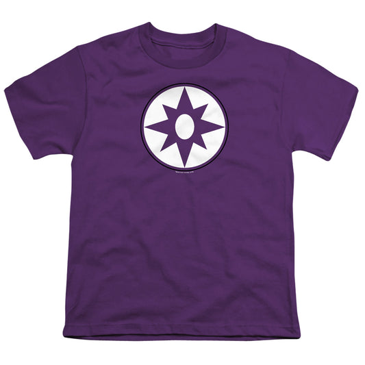 Green Lantern - Star Sapphire Logo - Short Sleeve Youth 18/1 - Purple T-shirt