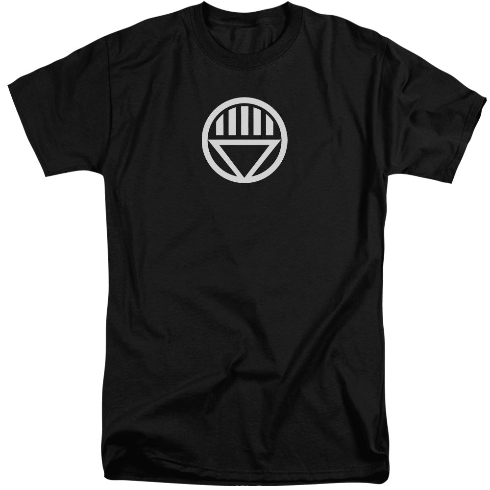 Green Lantern - Black Lantern Logo - Short Sleeve Adult Tall - Black T-shirt