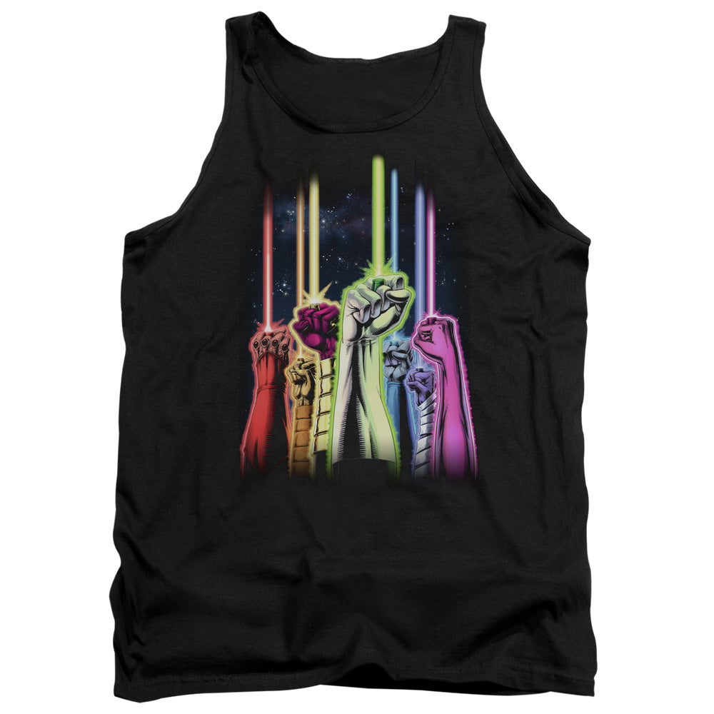 Green Lantern - Rainbow Corps - Adult Tank - Black