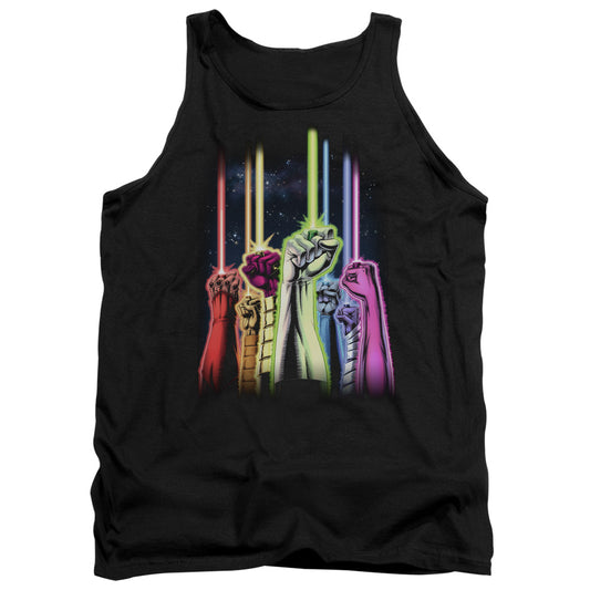 Green Lantern - Rainbow Corps - Adult Tank - Black