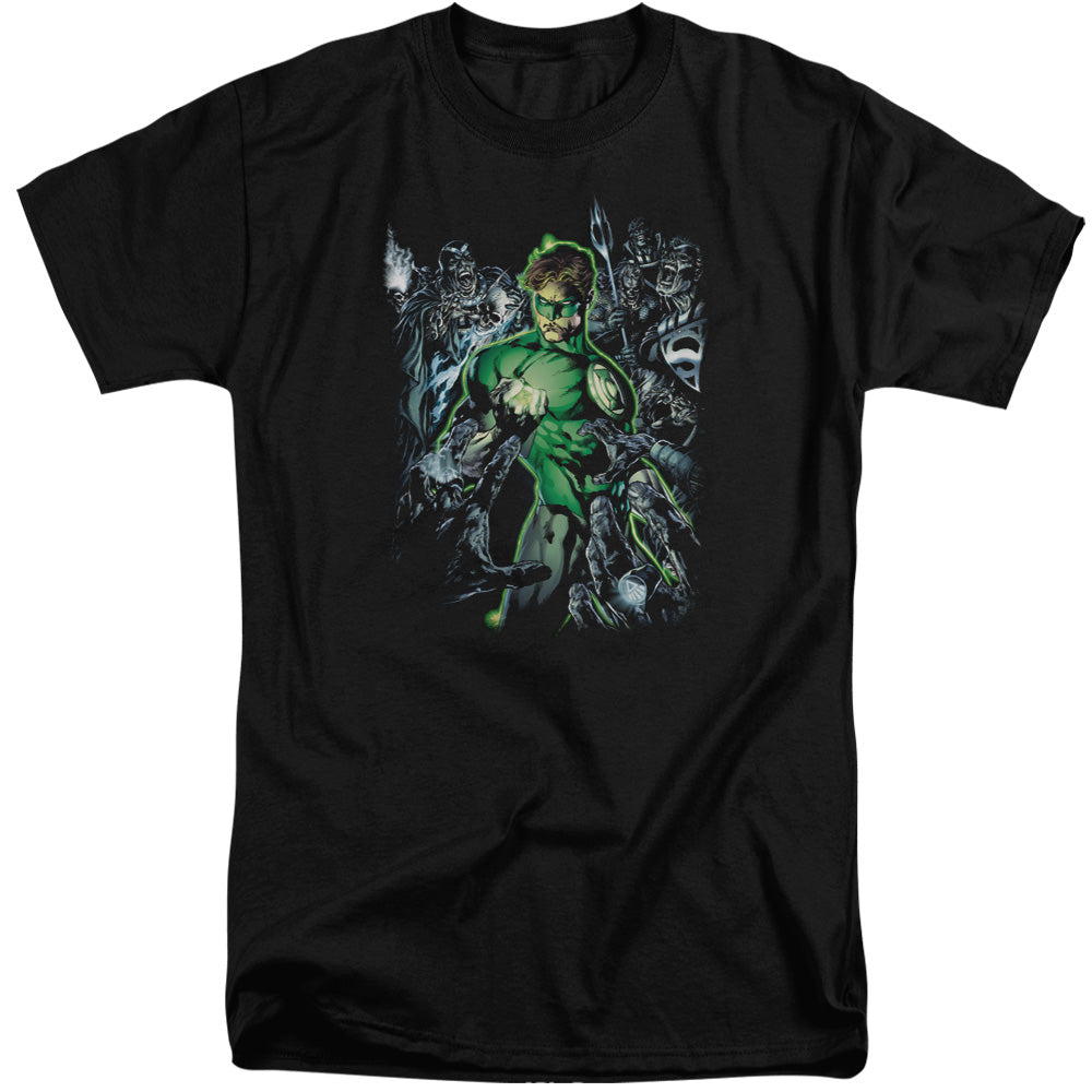 Green Lantern - Surrounded By Death - Short Sleeve Adult Tall - Black T-shirt