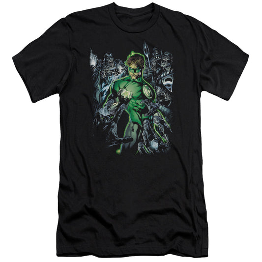 Green Lantern - Surrounded By Death-premuim Canvas Adult Slim Fit 30/1 - Black