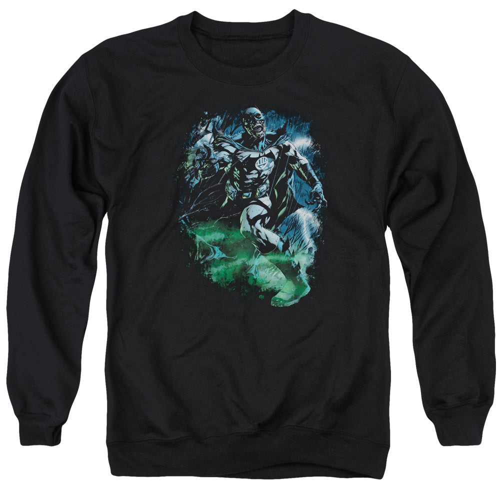 Green Lantern Black Lantern Batman - Adult Crewneck Sweatshirt - Black
