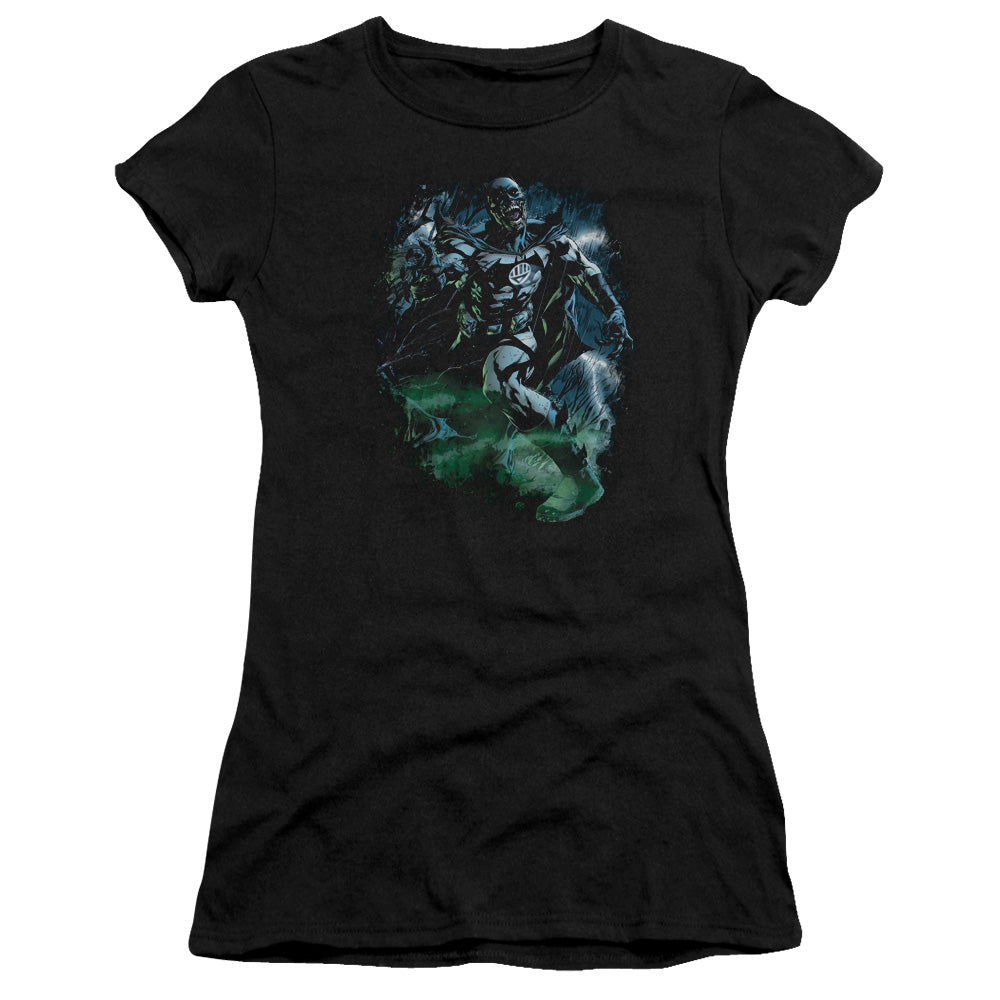 Green Lantern - Black Lantern Batman - Short Sleeve Junior Sheer - Black T-shirt