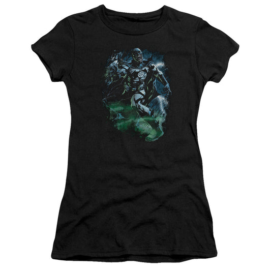 Green Lantern - Black Lantern Batman - Short Sleeve Junior Sheer - Black T-shirt