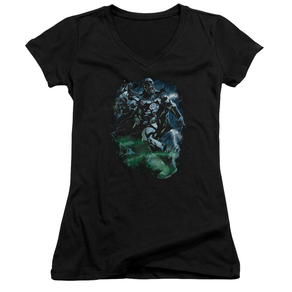 Green Lantern - Black Lantern Batman - Junior V-neck - Black