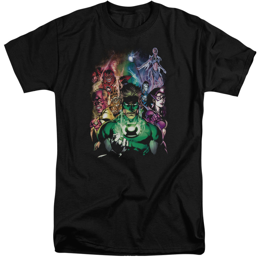 Green Lantern - The New Guardians - Short Sleeve Adult Tall - Black T-shirt