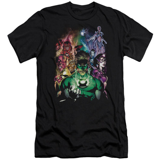 Green Lantern - The New Guardians - Short Sleeve Adult 30/1 - Black T-shirt