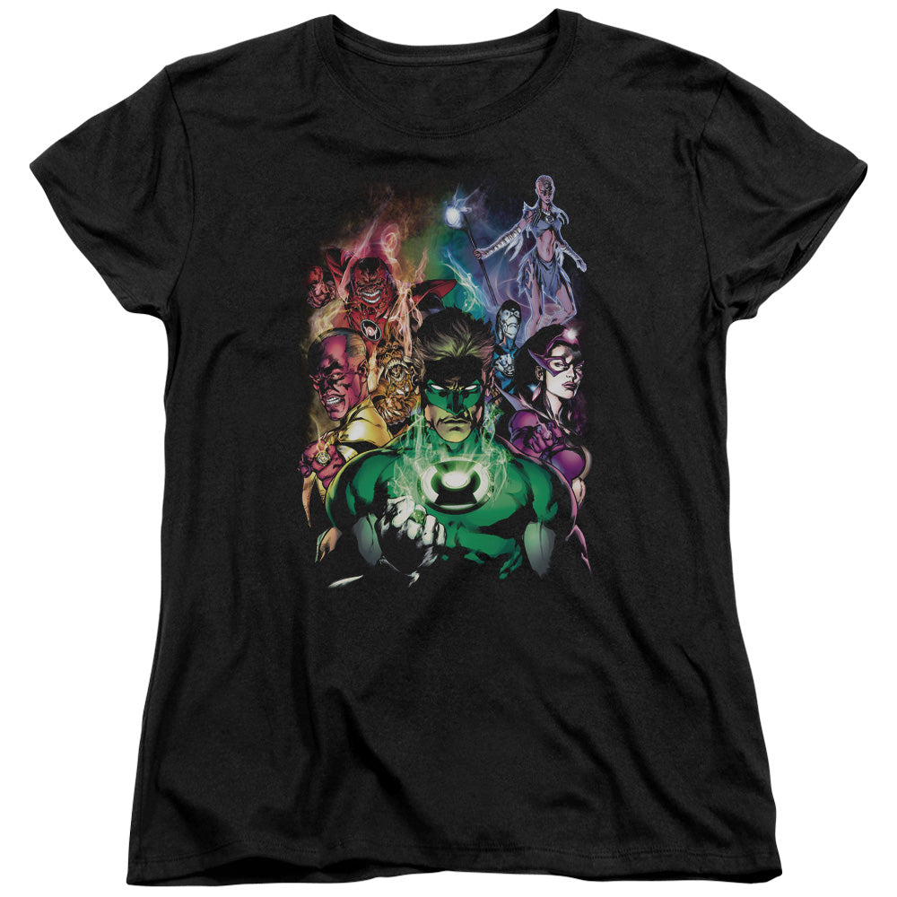 Green Lantern - The New Guardians - Short Sleeve Womens Tee - Black T-shirt