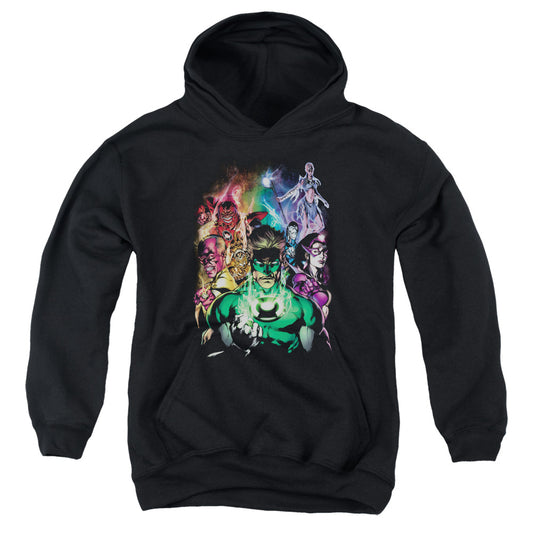 Green Lantern The New Guardians-youth Pull-over Hoodie - Black