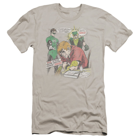 Green Lantern - Speedy Junkie-premuim Canvas Adult Slim Fit 30/1 - Silver