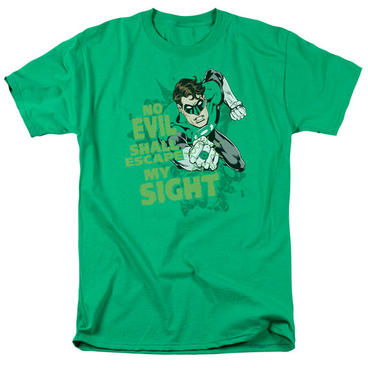 Green Lantern - No Evil - Short Sleeve Adult 18/1 - Kelly Green T-shirt