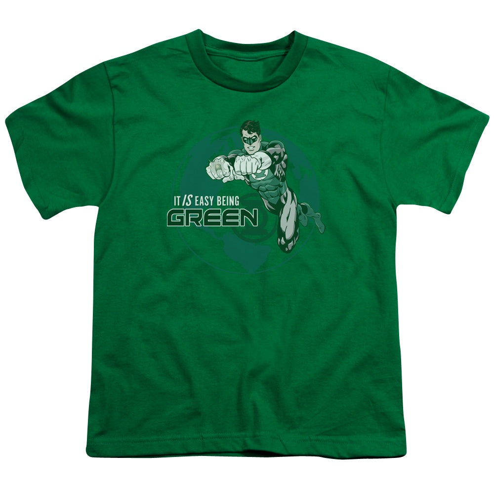 Gl - Easy Being Green - Short Sleeve Youth 18/1 - Kelly Green T-shirt