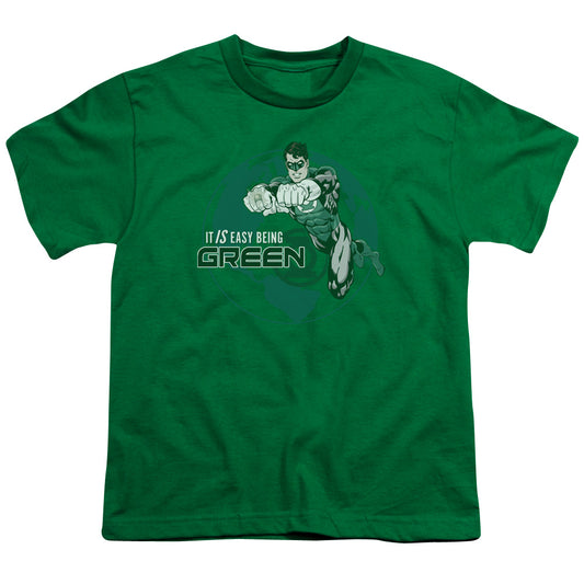 Gl - Easy Being Green - Short Sleeve Youth 18/1 - Kelly Green T-shirt