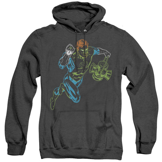 Gl - Neon Lantern - Adult Heather Hoodie - Black