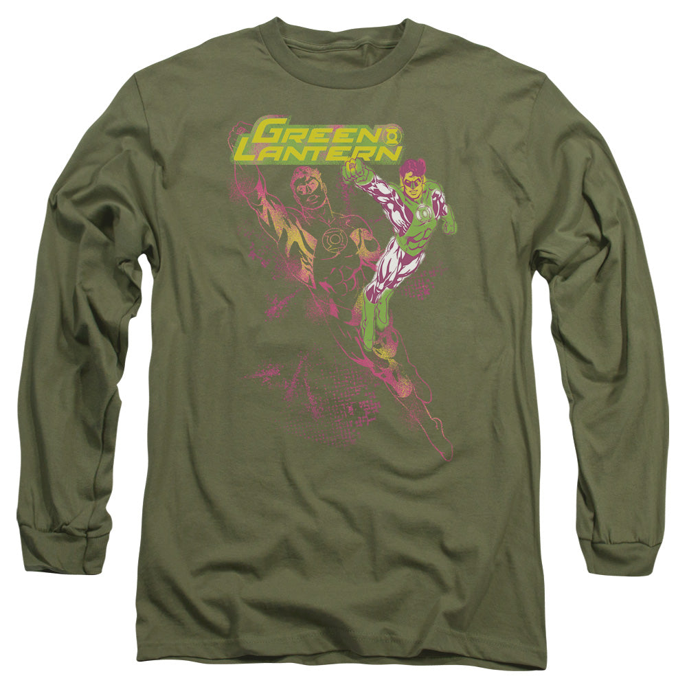 GL LANTERN SPRAY - L/S ADULT 18/1 - MILITARY GREEN T-Shirt