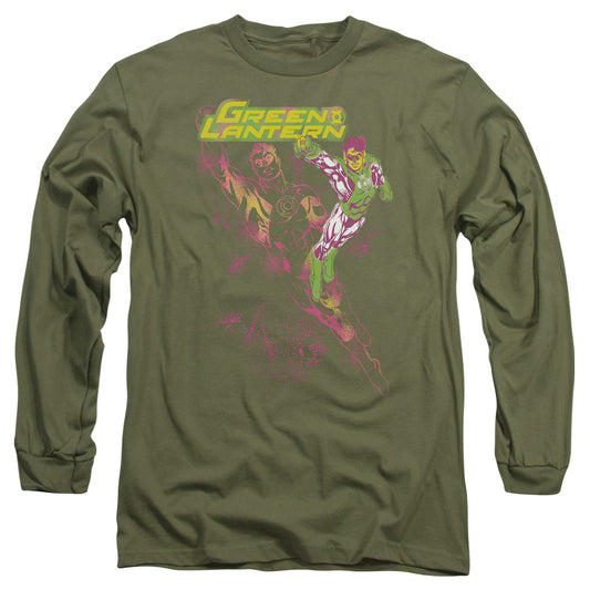 GL LANTERN SPRAY - L/S ADULT 18/1 - MILITARY GREEN T-Shirt