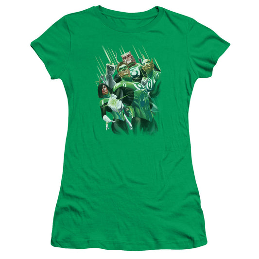 Gl - Power Of The Rings - Short Sleeve Junior Sheer - Kelly Green T-shirt
